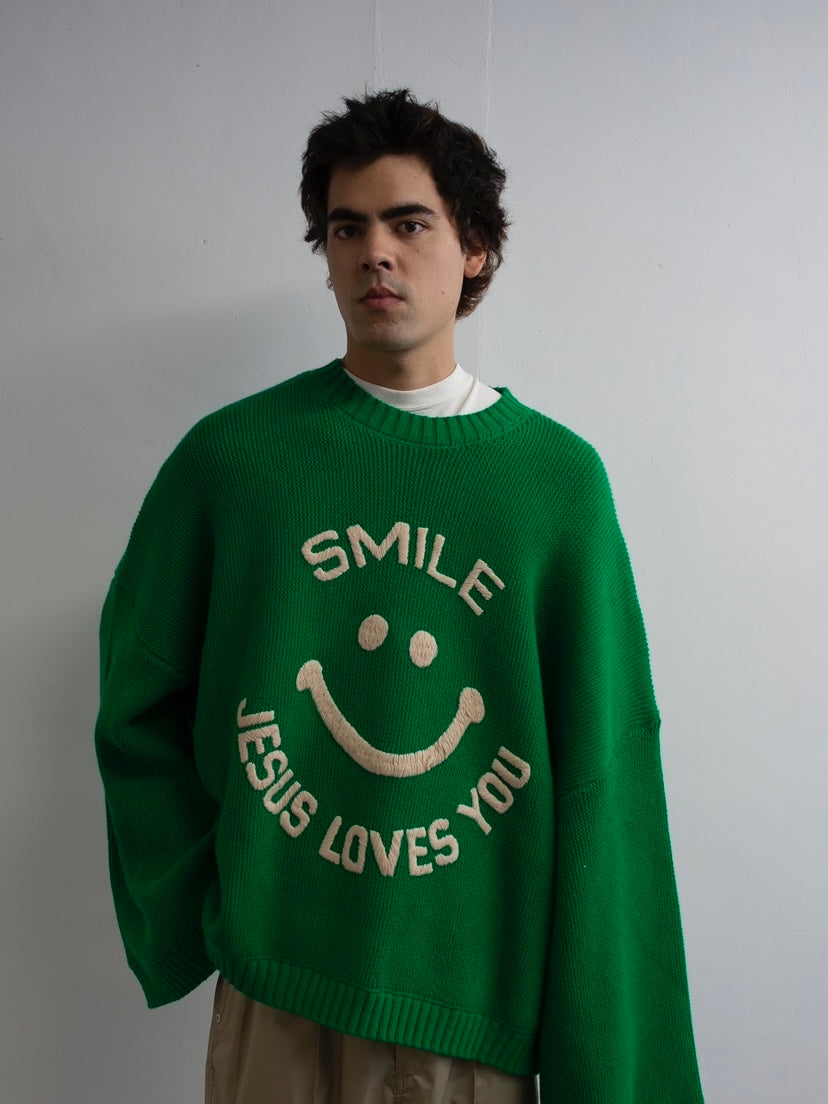TTT MSW / smile over size knit– PRANK STORE
