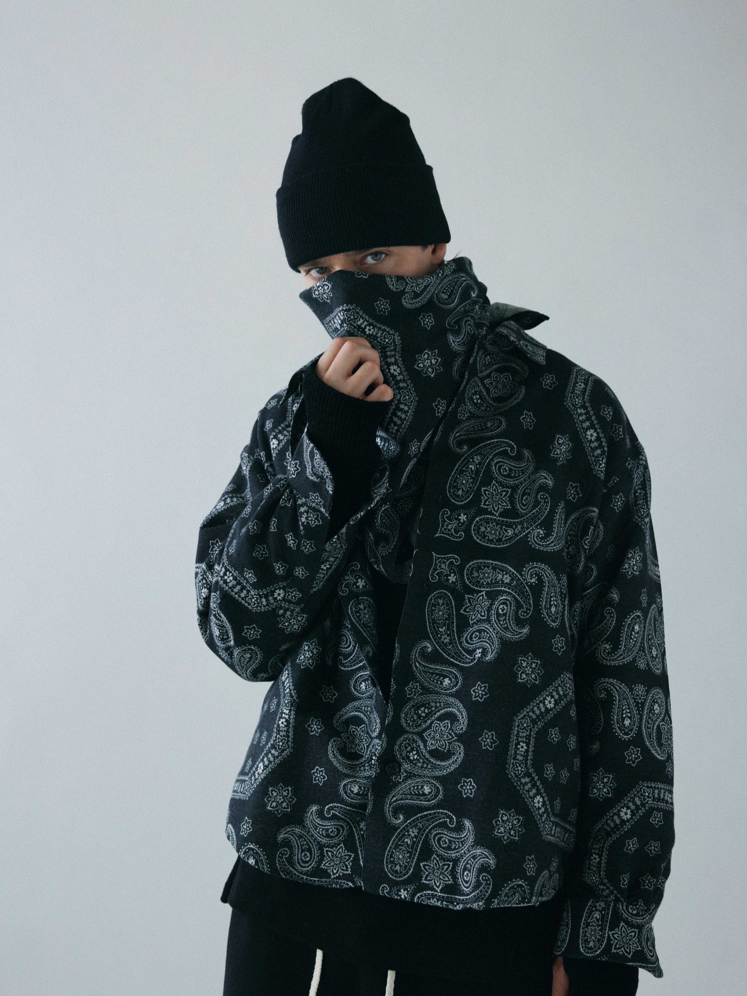 superNova. / Track jacket - Bandana jacquard