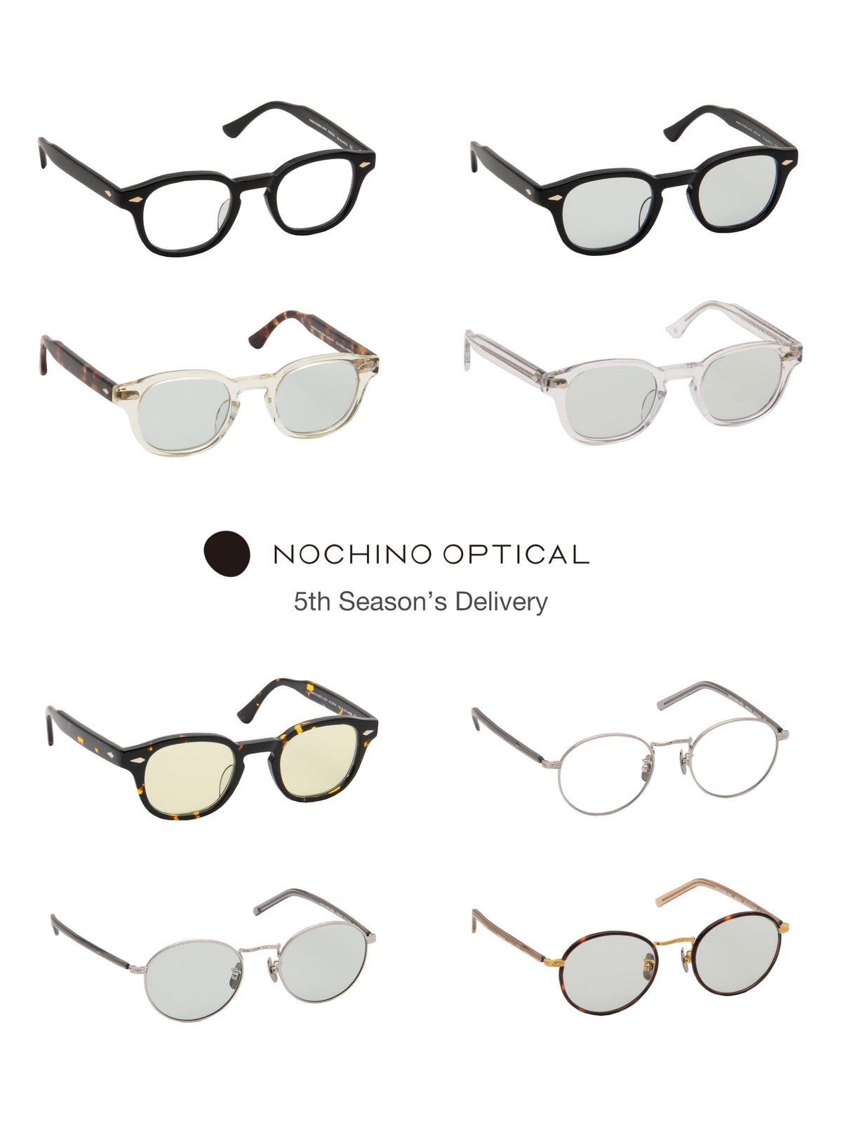 NOCHINO OPTICAL 5th Season's Delivery 明日発売– PRANK STORE