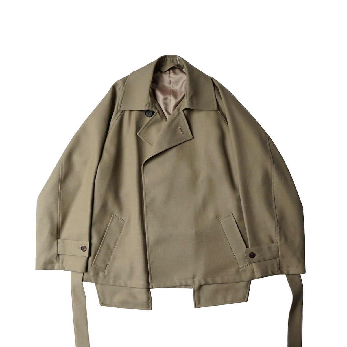 Blanc YM / Short Trench Coat– PRANK STORE